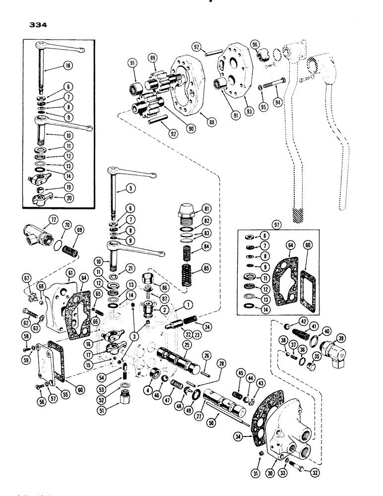 Схема запчастей Case IH 830-SERIES - (334) - A10842 VALVE, WITH EAGLE HITCH (08) - HYDRAULICS