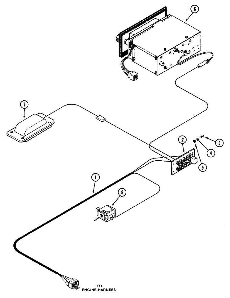 Схема запчастей Case IH 2090 - (4-092) - CAB LOWER WIRING HARNESS, PRIOR TO CAB SERIAL NUMBER 12008153 (04) - ELECTRICAL SYSTEMS