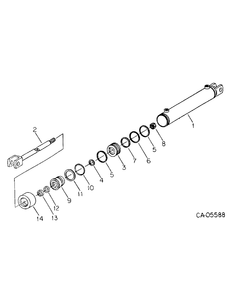 Схема запчастей Case IH 4786 - (10-12) - HYDRAULICS, POWER STEERING CYLINDER IH (07) - HYDRAULICS