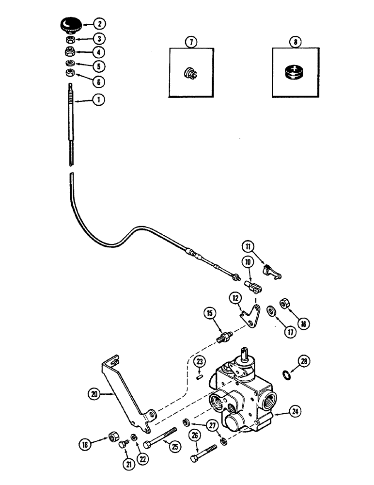 Схема запчастей Case IH 2290 - (6-318) - PTO CONTROL LINKAGE (06) - POWER TRAIN