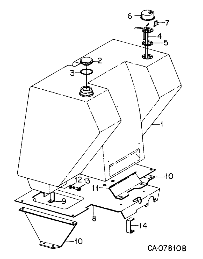 Схема запчастей Case IH 3488 - (12-04) - POWER, MAIN FUEL TANK AND SUPPORTS Power