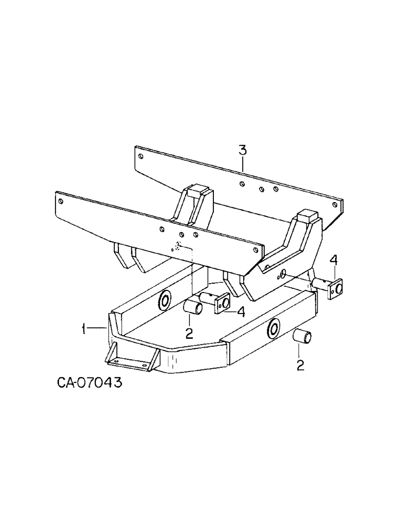 Схема запчастей Case IH 1586 - (07-30) - DRIVE TRAIN, SADDLE ASSY, TRACTOR WITH ALL WHEEL DRIVE, ELWOOD FRONT AXLE, S/N 18811 AND BELOW (04) - Drive Train