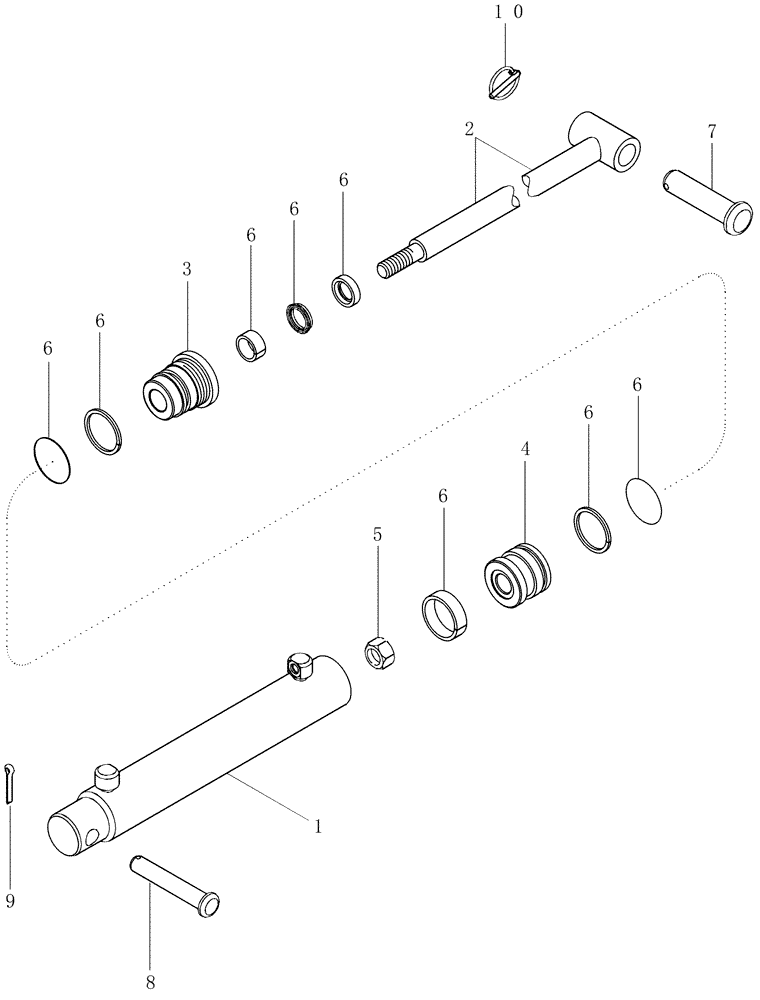 Схема запчастей Case IH CPX620 - (08-33) - DRUM SPREAD CYLINDER ASSEMBLY - BSN Y6T011502 (07) - HYDRAULICS