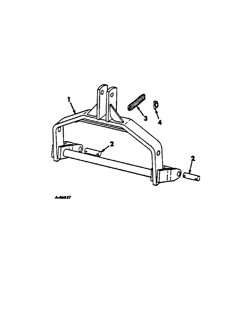 Схема запчастей Case IH 700 - (AG-21) - ON LAND HITCH ADAPTER PACKAGE, FOR CATEGORY II AND III THREE POINT HITCH 