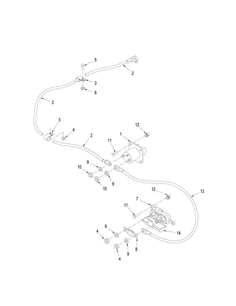 Схема запчастей Case IH STEIGER 335 - (04-23) - GRID HEATER - CABLES (04) - ELECTRICAL SYSTEMS