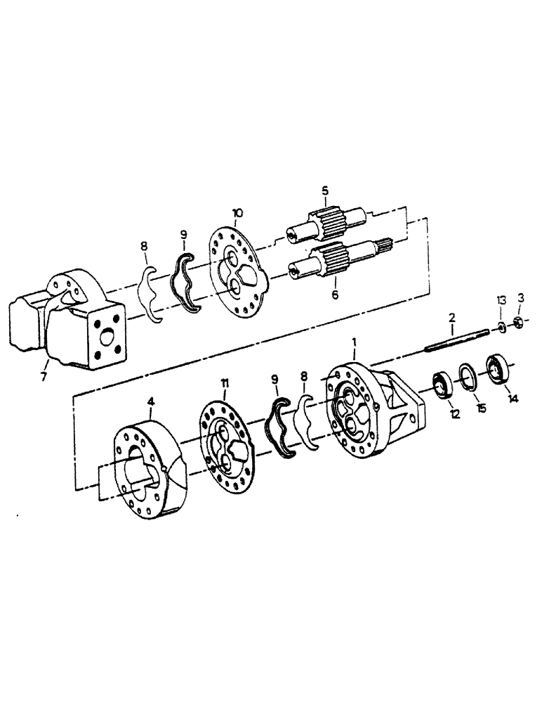 Схема запчастей Case IH 9180 - (08-15) - CHARGE PUMP ASSEMBLY (07) - HYDRAULICS