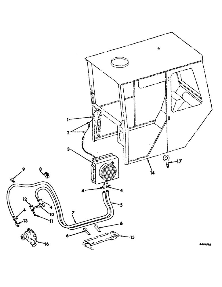 Схема запчастей Case IH 2756 - (N-21) - PARTS ACCESSORIES & ATTACHMENTS, TRACTOR CAB HEATER & CONNECTIONS, ALLEN CABS, CARB. ENGINE TRACTOR Accessories & Attachments