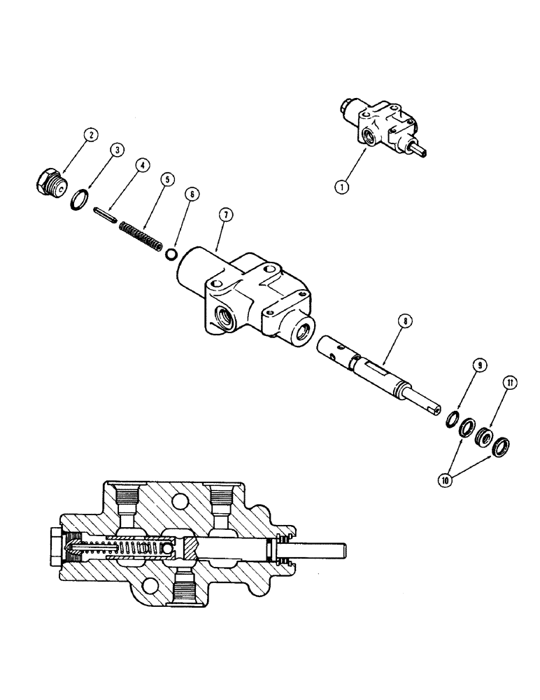 Схема запчастей Case IH 2470 - (178) - P.T.O. CONTROL VALVE ASSEMBLY (06) - POWER TRAIN