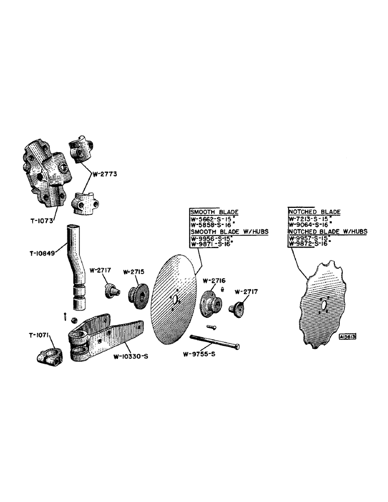 Схема запчастей Case IH T-SERIES - (17) - REAR ROLLING COULTERS 