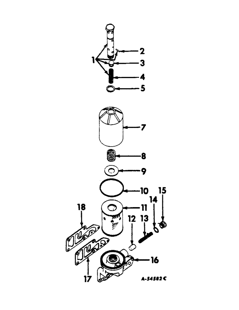 Схема запчастей Case IH 560 - (084) - LUBRICATION SYSTEM, OIL FILTER Lubrication System