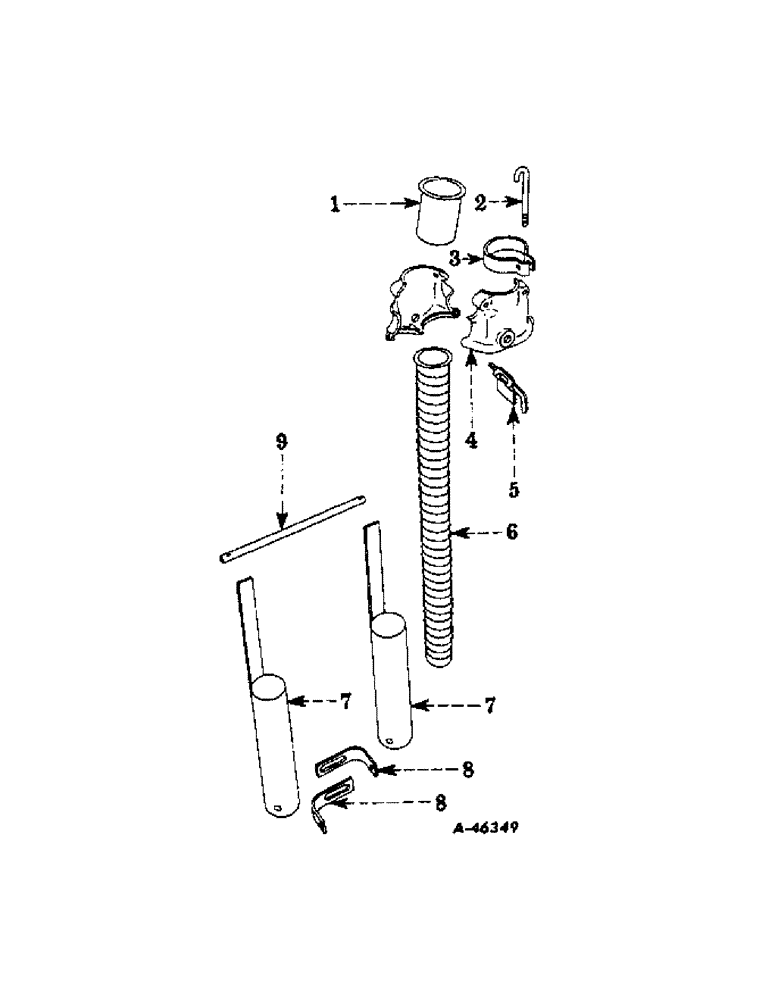 Схема запчастей Case IH U-214A - (T-14[A]) - TUBE APPLICATOR AND STREAM DIVIDER 