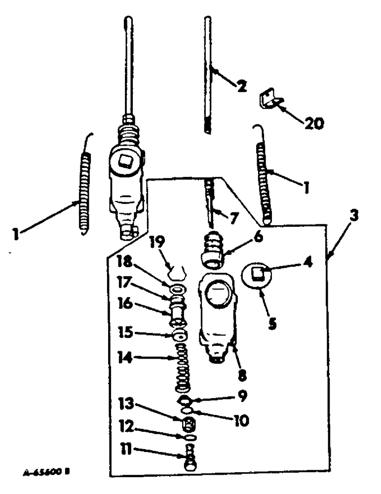 Схема запчастей Case IH 420 - (176) - MASTER CYLINDERS (33) - BRAKES & CONTROLS