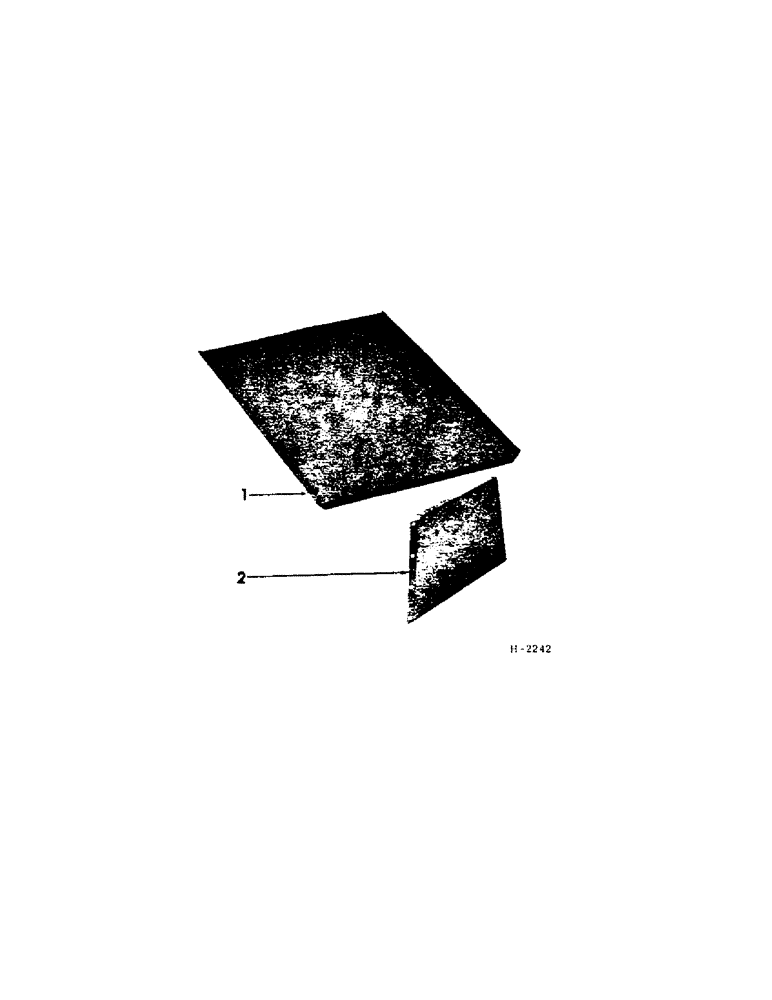 Схема запчастей Case IH 201 - (F-009[1]) - UPPER DEFLECTOR, PRIOR TO SERIAL NUMBER H-5074 (58) - ATTACHMENTS/HEADERS