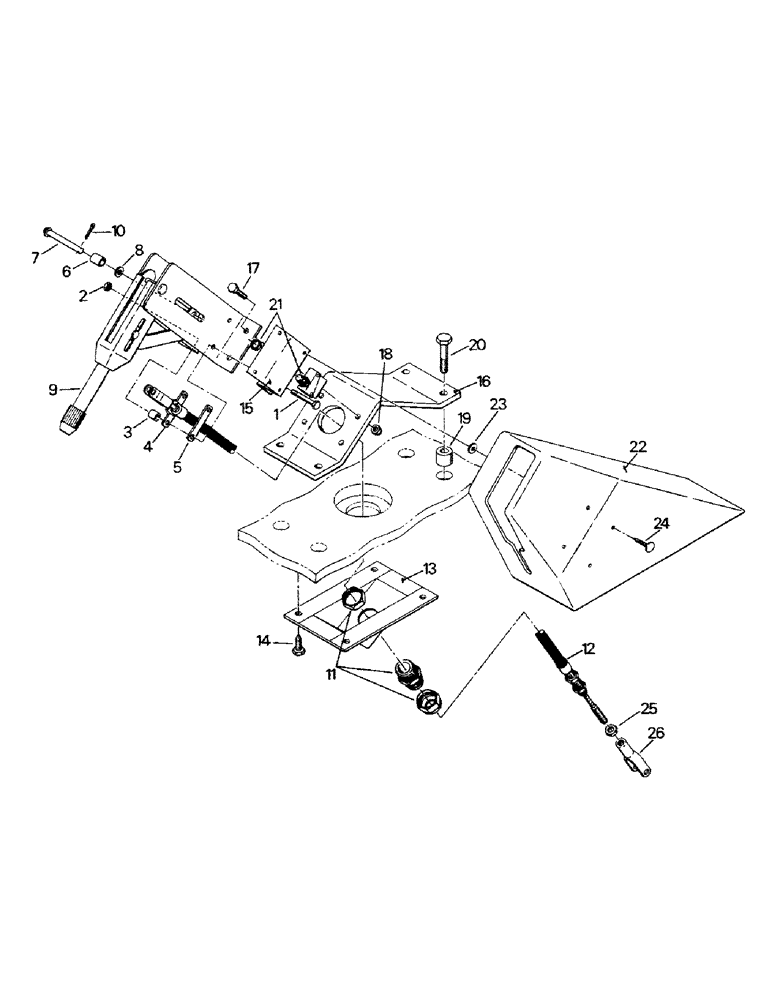 Схема запчастей Case IH STEIGER - (01-45) - PARK BRAKE CONTROL (10) - CAB