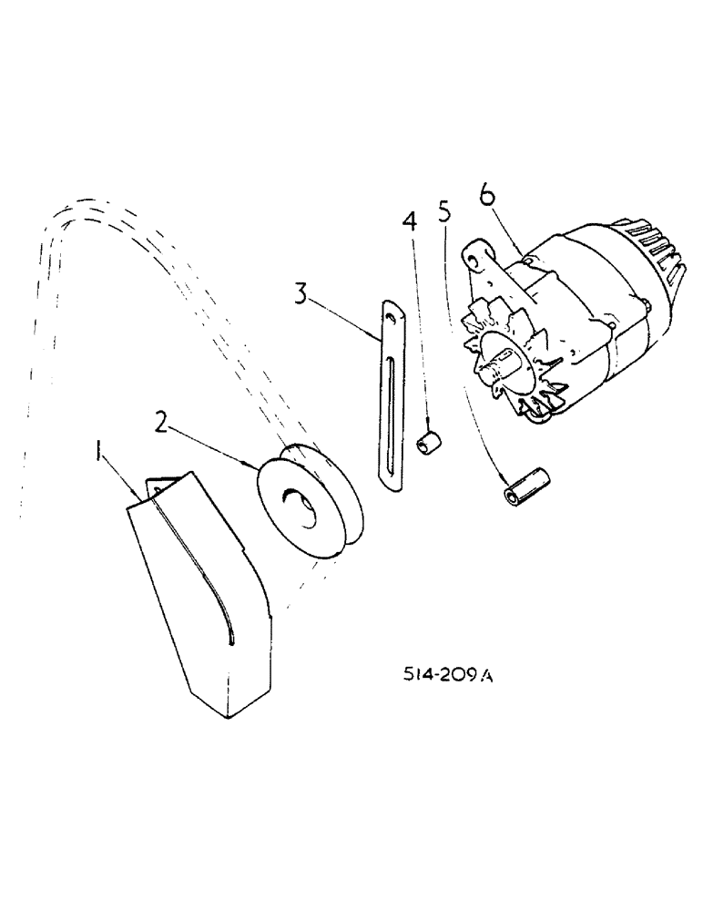 Схема запчастей Case IH 584 - (08-010) - ALTERNATOR AND CONNECTIONS (06) - ELECTRICAL