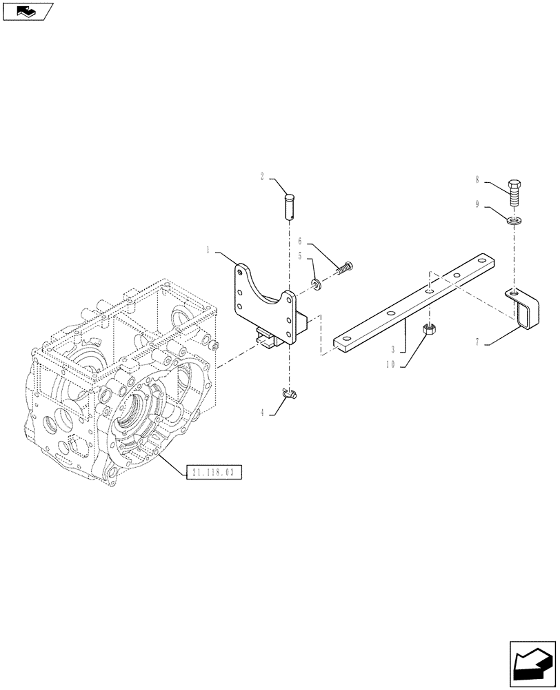 Схема запчастей Case IH FARMALL 35B - (37.100.01) - DRAWBAR HITCH - TELESCOPIC (37) - HITCHES, DRAWBARS & IMPLEMENT COUPLINGS