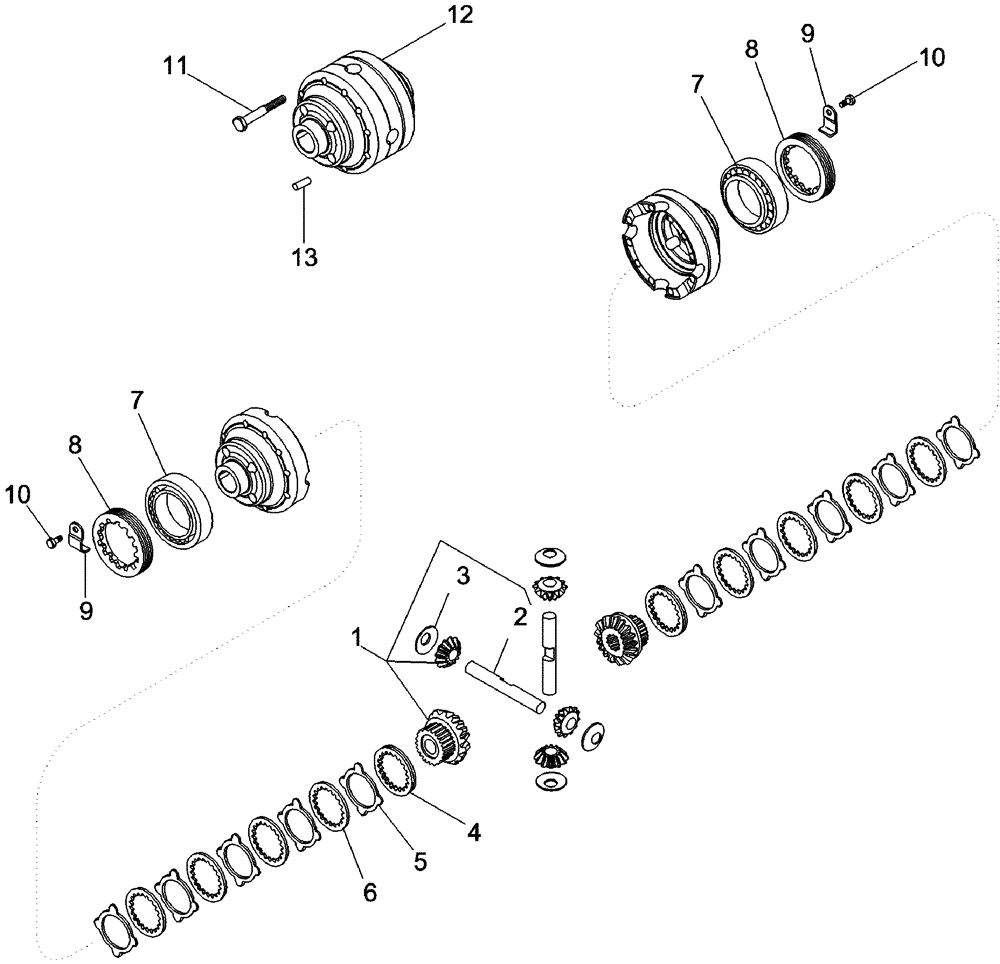 Схема запчастей Case IH 620 - (05-08) - DIFFERENTIAL (04) - STEERING