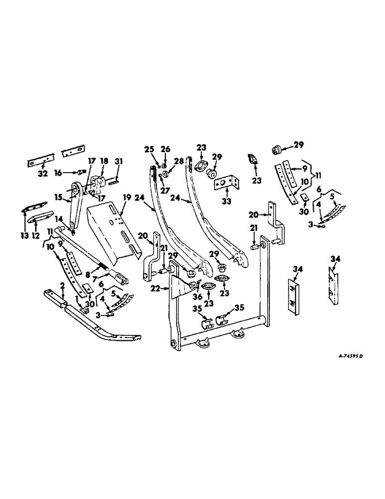 Схема запчастей Case IH 430 - (E-30) - NEEDLES AND GUIDES, FOR WIRE BALERS, SERIAL NUMBER, 430W 50 IN. THRU 001193, 440W 50 IN. THRU 002159 