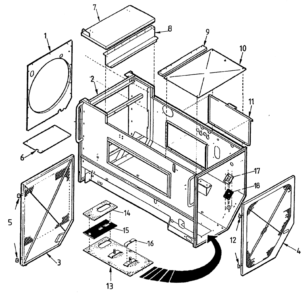 Схема запчастей Case IH 7700 - (C03[00]) - ENGINE COMPARTMENT Engine & Engine Attachments