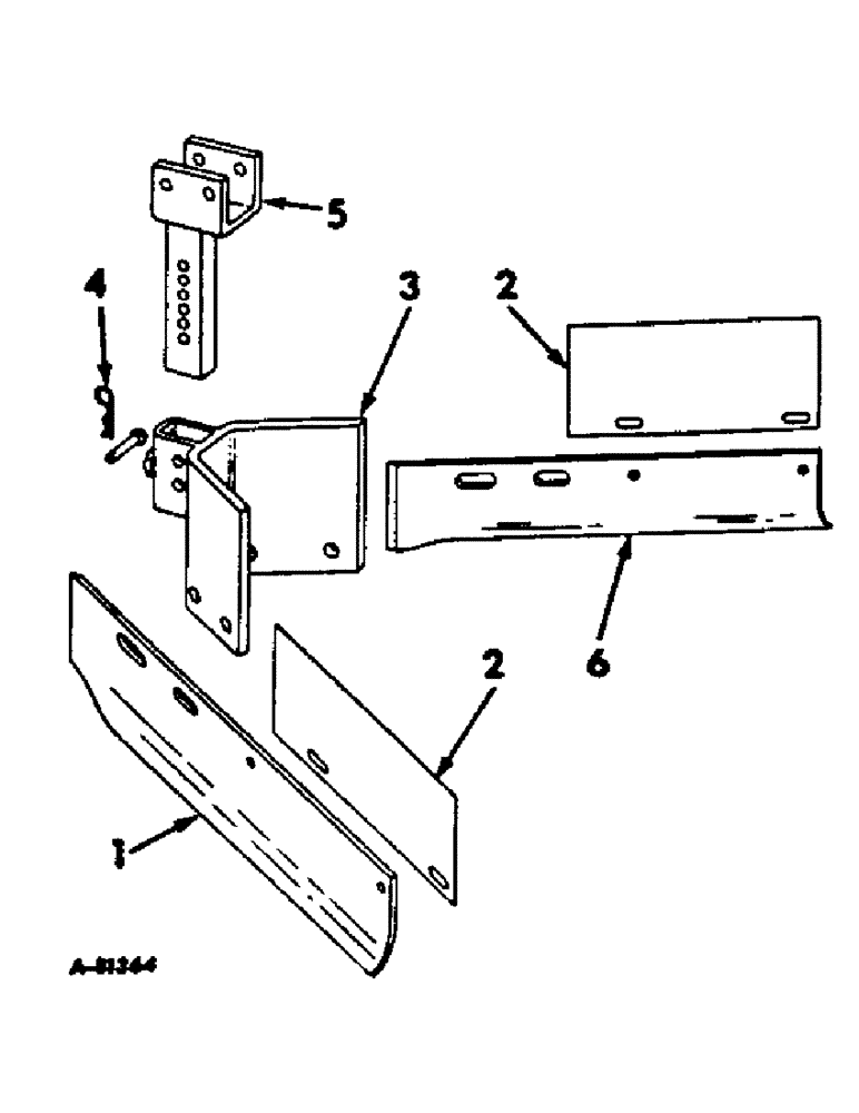 Схема запчастей Case IH 66-SERIES - (U-46) - PARALLEL ADJUSTMENT RUNNER WING ATTACHMENT 