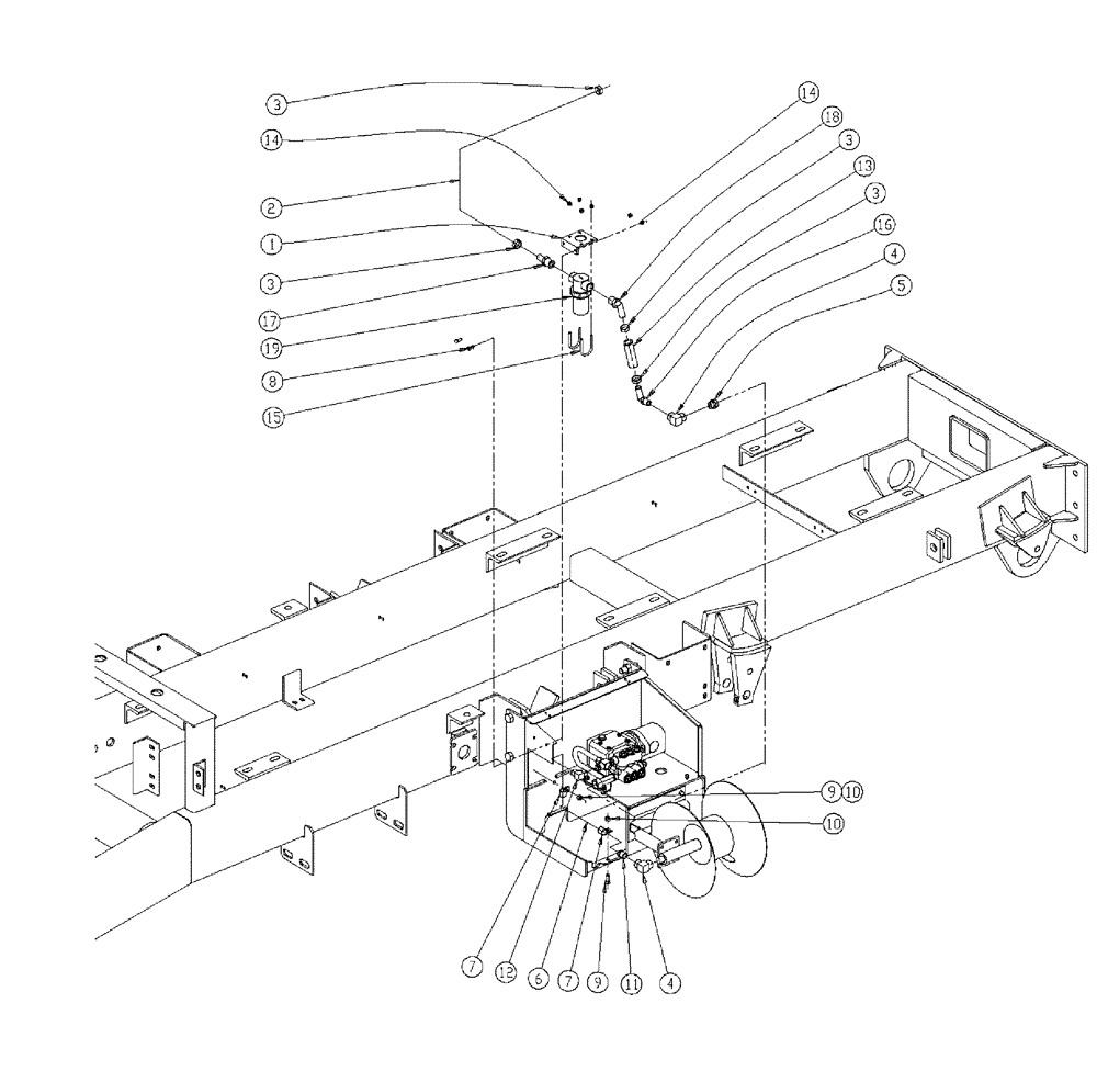 Схема запчастей Case IH 438 - (21-012) - PRESSURE WASHER PLMBG GROUP Pressure Washer