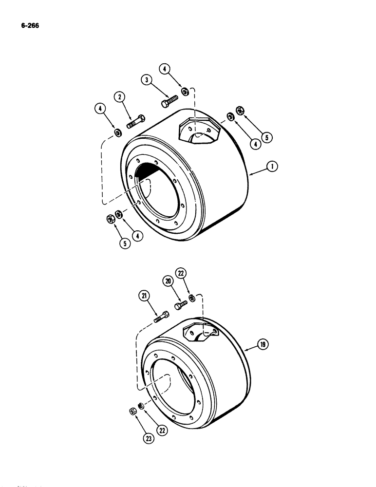 Схема запчастей Case IH 2294 - (6-266) - OUTER DUAL WHEEL SPACER (06) - POWER TRAIN