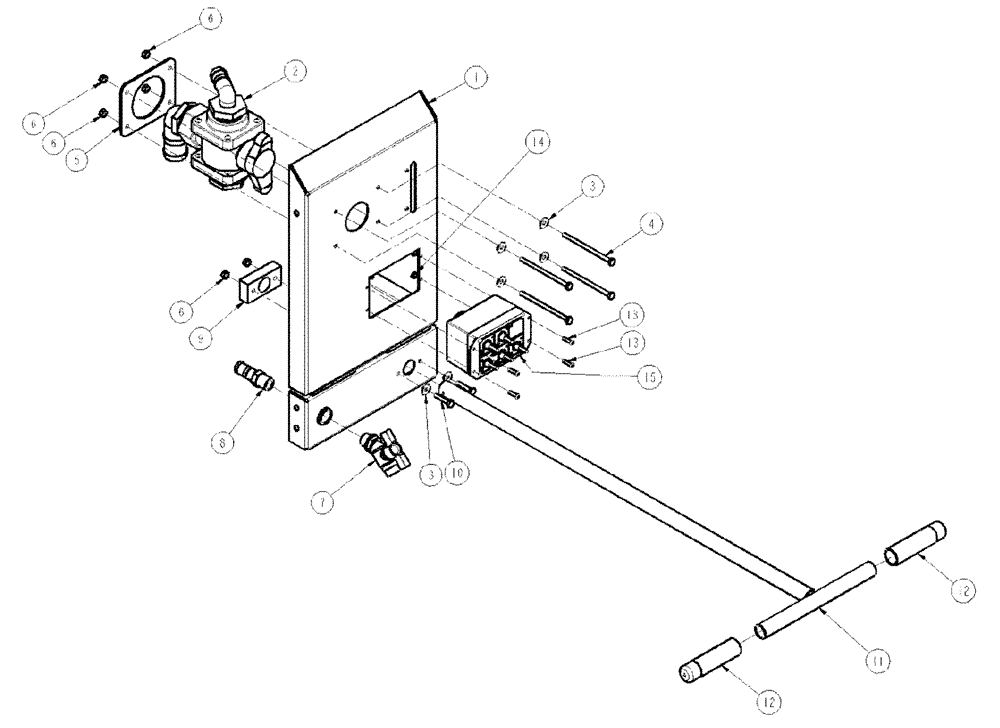 Схема запчастей Case IH SPX4260 - (09-040) - PUMP STATION ASSEMBLY Liquid Plumbing