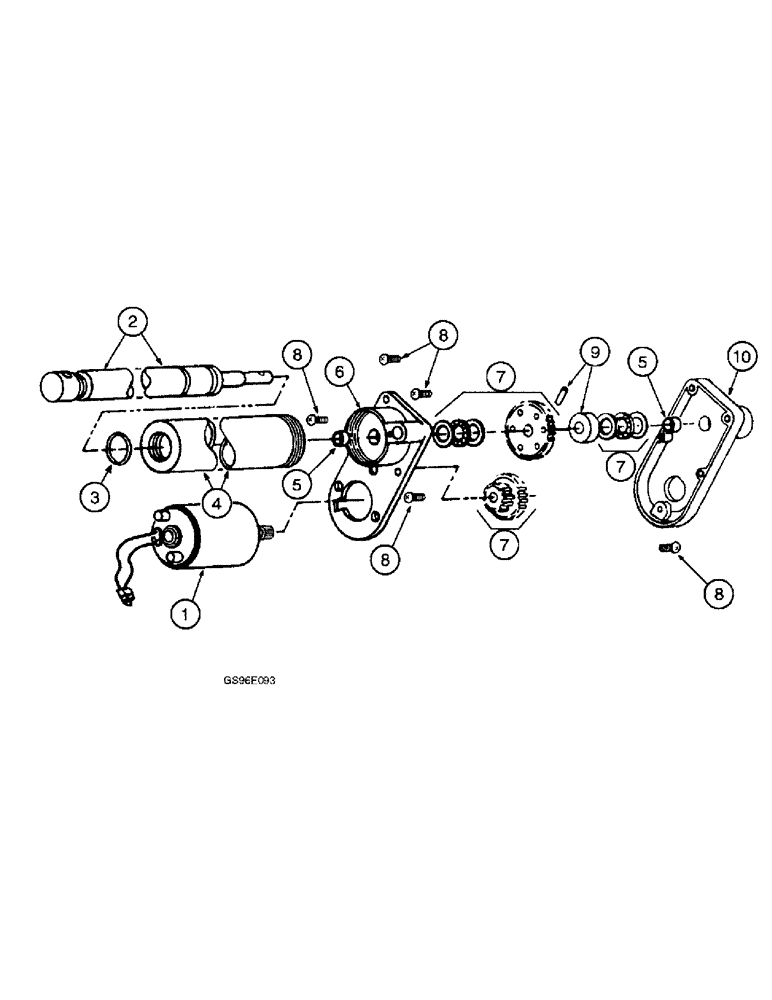 Схема запчастей Case IH INTERNATIONAL - (4-54) - REEL DRIVE ACTUATOR ASSEMBLY, VARIABLE SPEED (13) - REEL