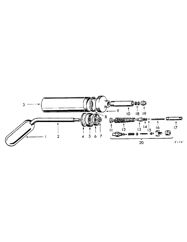 Схема запчастей Case IH FU-267D - (164) - "COGNETTE" GREASE GUN (88) - ACCESSORIES