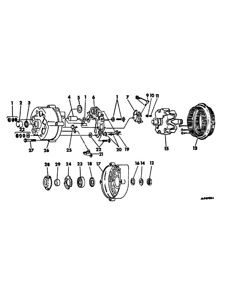 Схема запчастей Case IH 656 - (G-06) - ELECTRICAL SYSTEM, ALTERNATOR GENERATOR, DELCO REMY, GASOLINE ENGINE TRACTORS (06) - ELECTRICAL SYSTEMS