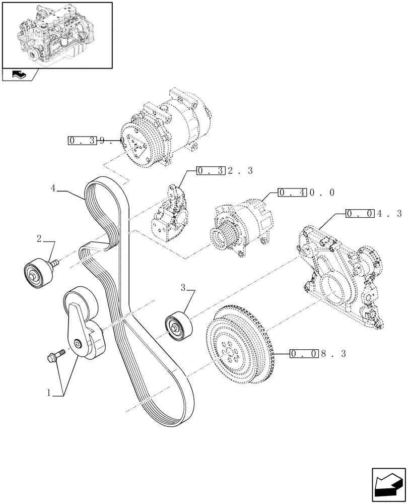 Схема запчастей Case IH F4HE9687G J101 - (0.34.0) - WATER PUMP - CONTROL (2855451) 