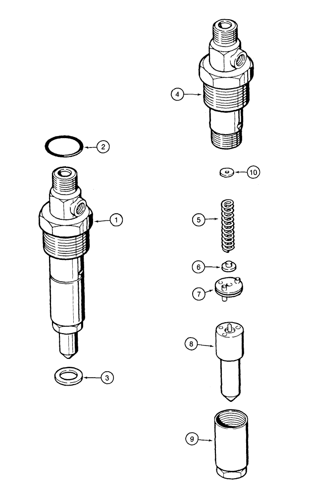 Схема запчастей Case IH MX170 - (03-04) - FUEL INJECTION NOZZLE (10) - ENGINE