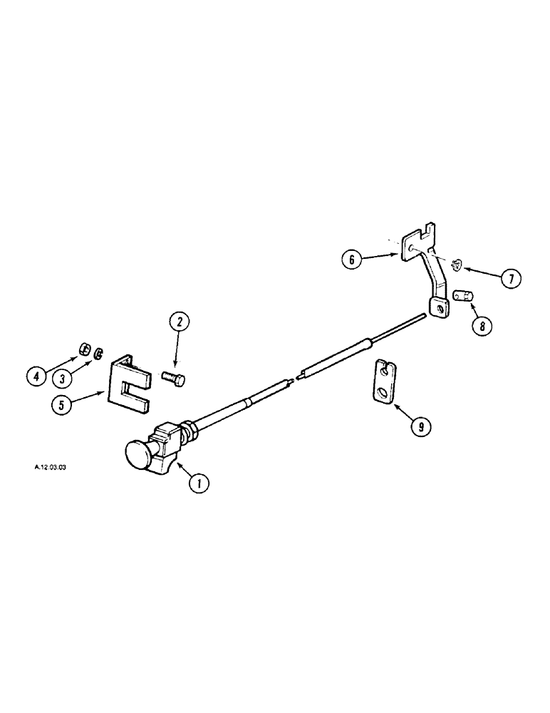 Схема запчастей Case IH 2140 - (3-22) - FUEL SHUT OFF CONTROLS (03) - FUEL SYSTEM