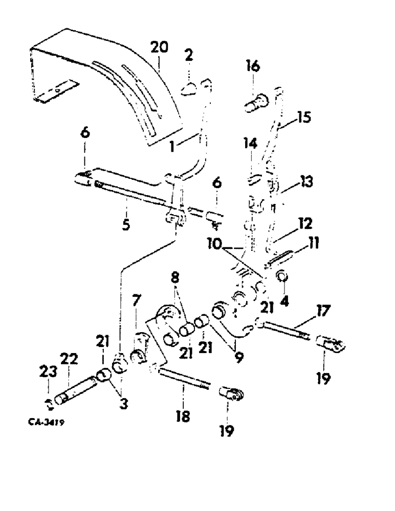 Схема запчастей Case IH 674 - (07-19) - DRIVE TRAIN, TRANSMISSION CONTROLS (04) - Drive Train