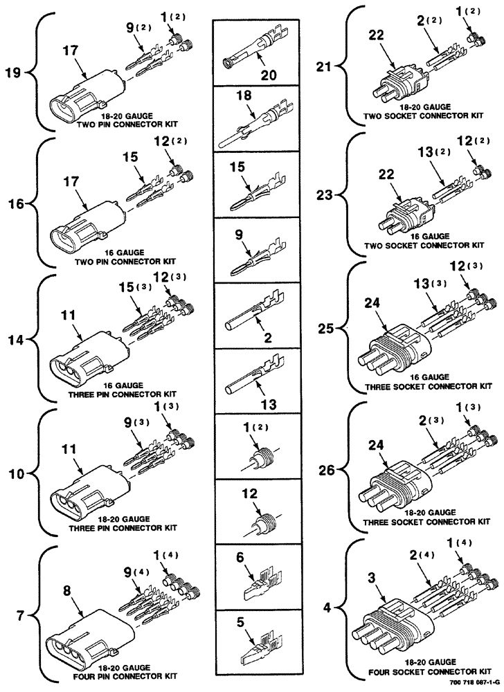 Схема запчастей Case IH RS561 - (04-028) - ELECTRICAL HARNESS SERVICE PARTS (06) - ELECTRICAL