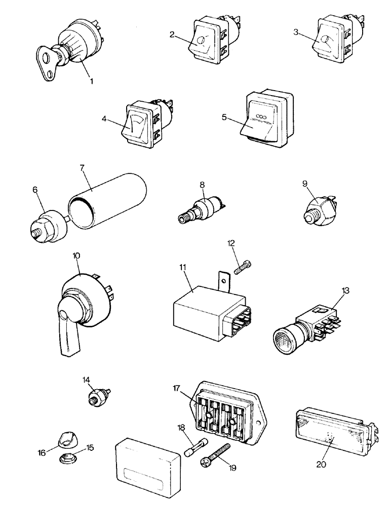 Схема запчастей Case IH 996 - (M03-1) - ELECTRICAL EQUIPMENT (06) - ELECTRICAL SYSTEMS