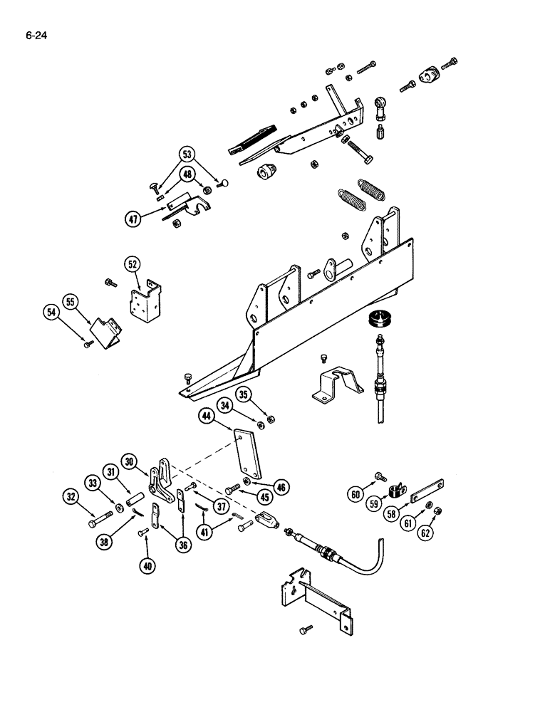 Схема запчастей Case IH 3594 - (6-024) - INCHING PEDAL (06) - POWER TRAIN