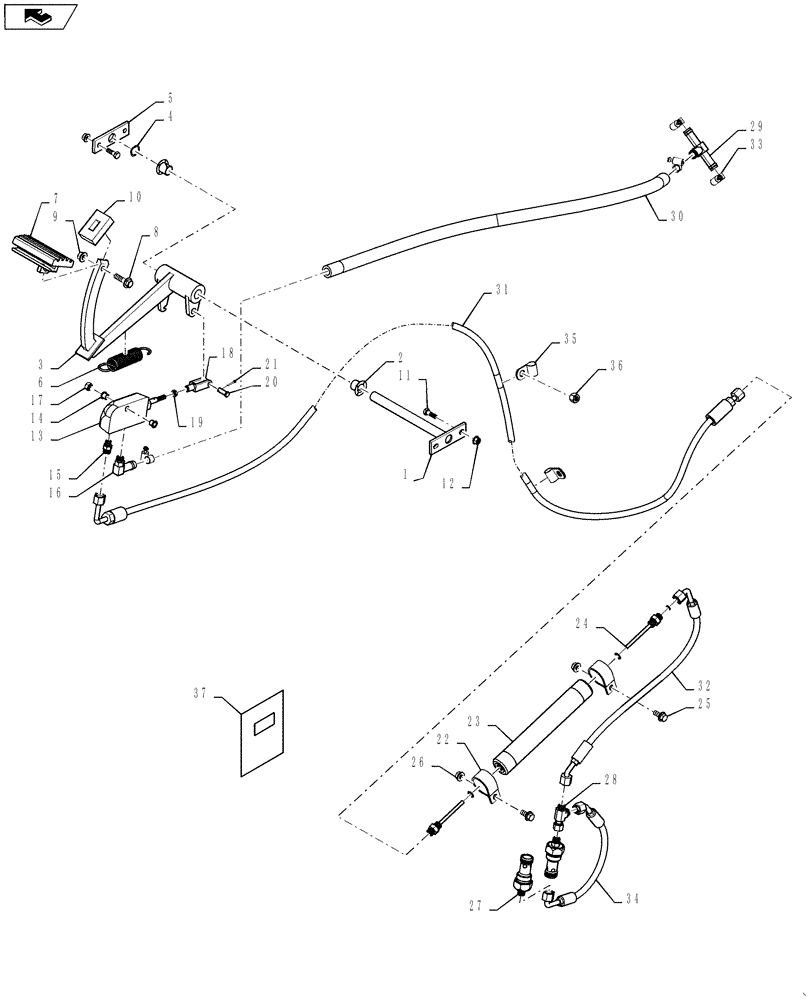 Схема запчастей Case IH 7130 - (88.100.03) - DIA, FOOT AND INCH (F-N-I) INSTALLATION (88) - ACCESSORIES