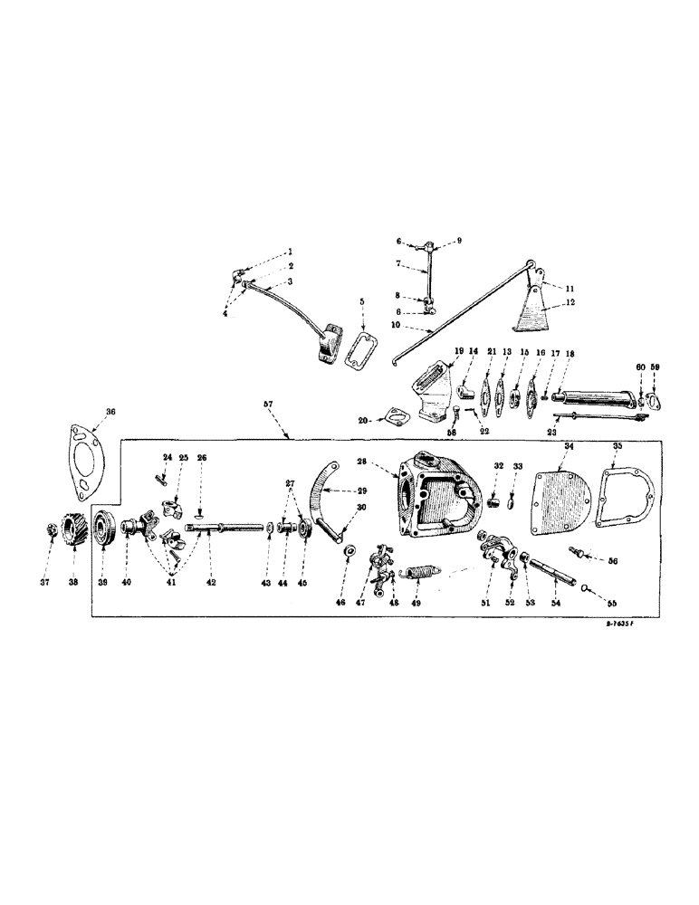 Схема запчастей Case IH SUPER M-TA - (036) - CARBURETED ENGINE, GOVERNOR AND CONNECTIONS (01) - ENGINE