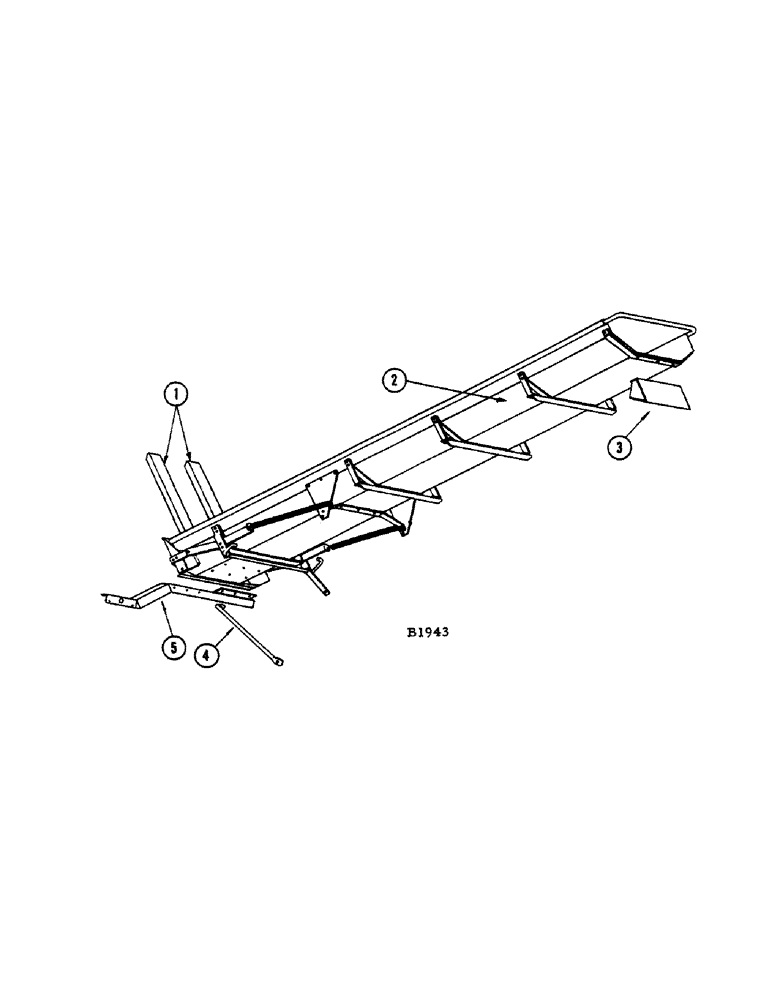 Схема запчастей Case IH 1010 - (184[A]) - BRACES FOR BAG CHUTE (80) - CROP STORAGE/UNLOADING