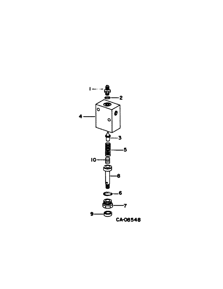 Схема запчастей Case IH 1480 - (10-50[1]) - FOOT-N-INCH VALVE (07) - HYDRAULICS