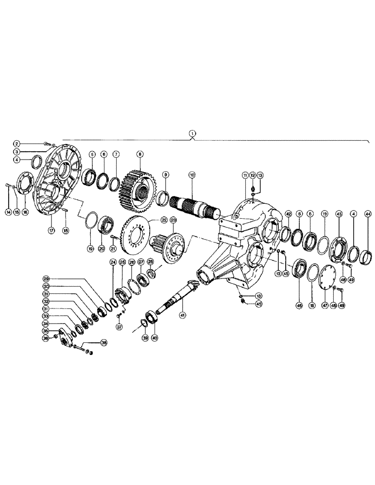 Схема запчастей Case IH 110 - (005[A]) - MAIN GEARBOX (03) - DRIVES