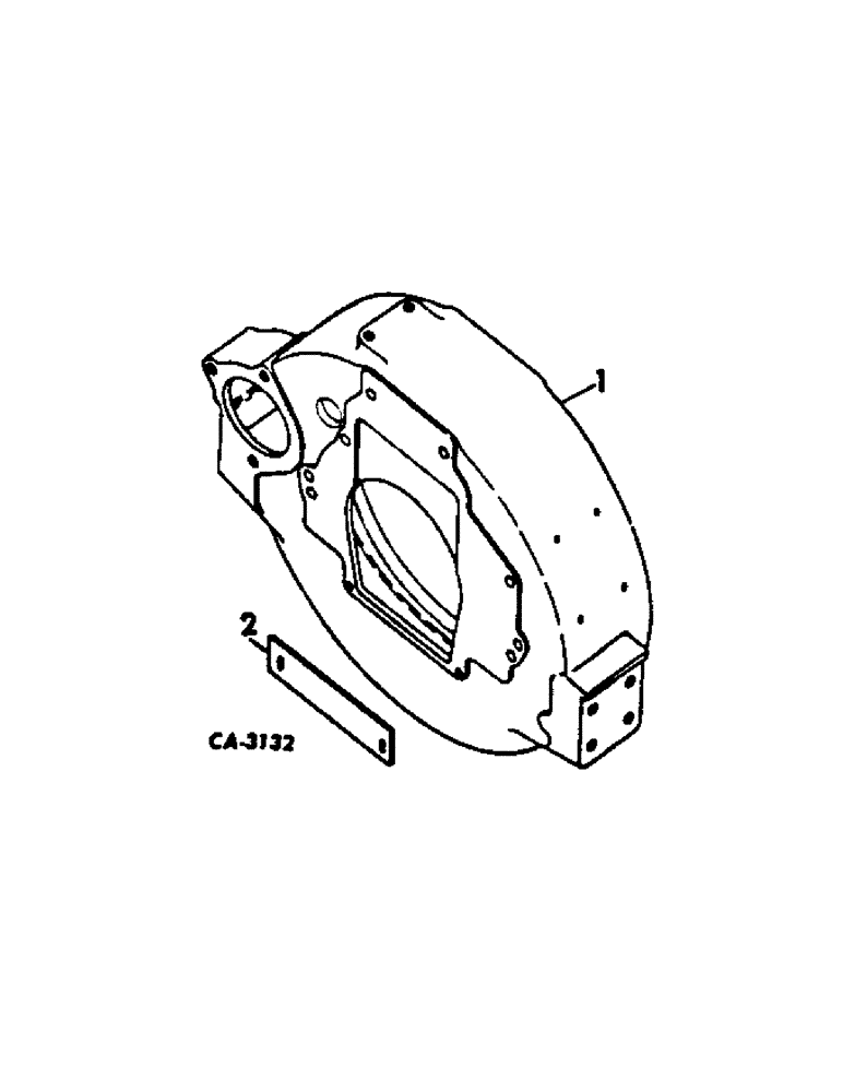 Схема запчастей Case IH C-263 - (B-28) - FLYWHEEL HOUSING, 50 FORAGE HARVESTERS 