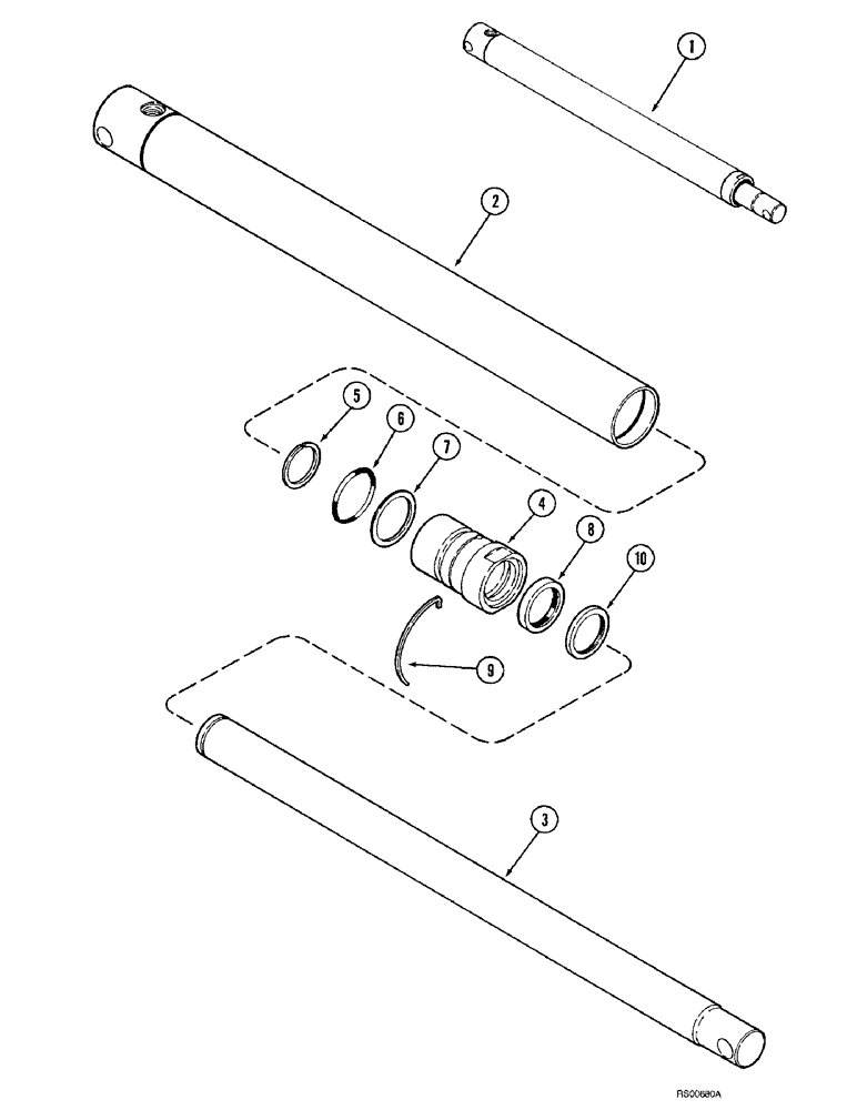 Схема запчастей Case IH 1680 - (8-26) - HEADER LIFT CYLINDER (07) - HYDRAULICS