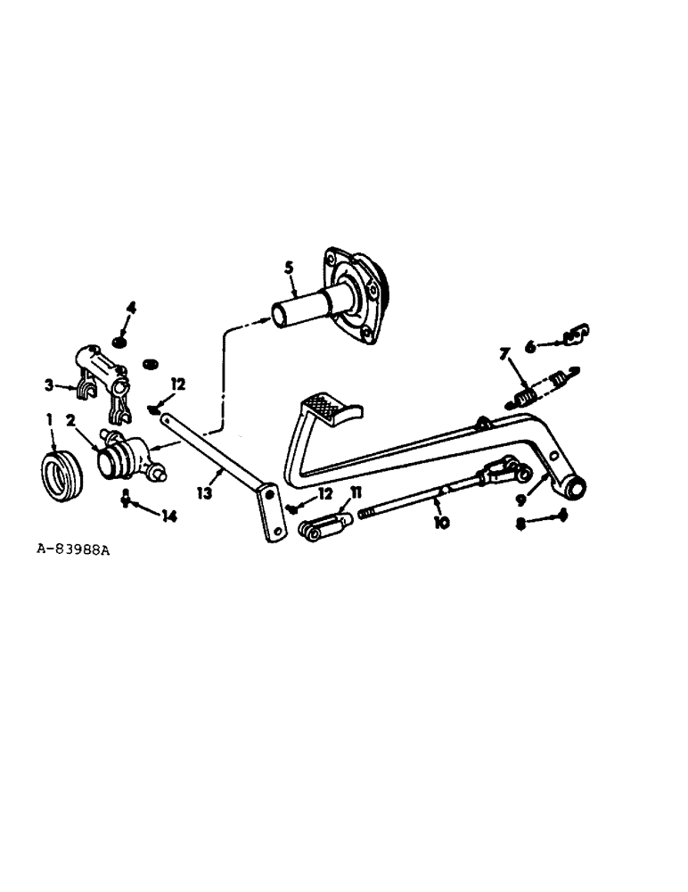 Схема запчастей Case IH 666 - (07-04) - DRIVE TRAIN, CLUTCH CONTROLS, 666 AND 686 GEAR DRIVE TRACTORS (04) - Drive Train