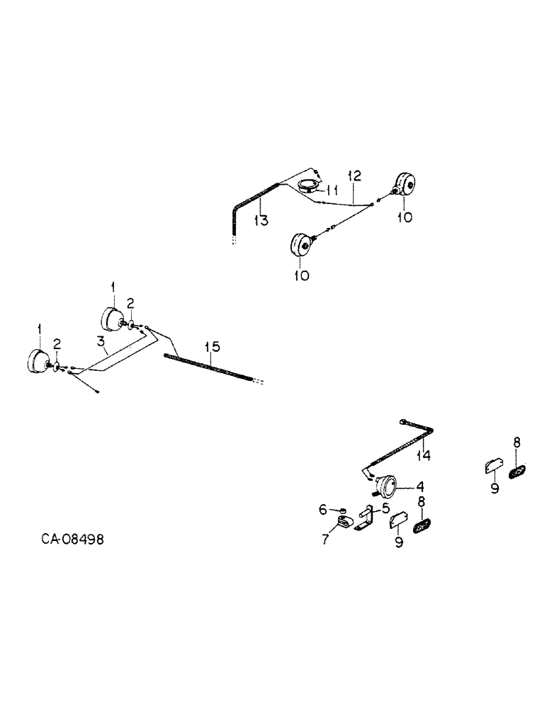 Схема запчастей Case IH 4366 - (08-09) - ELECTRICAL, TRACTOR SAFETY AND HEADLIGHT CONNECTIONS AND MOUNTING, 4366 TRACTORS (06) - ELECTRICAL