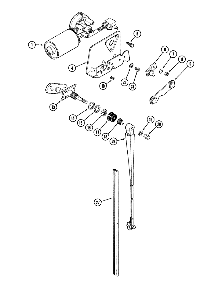 Схема запчастей Case IH 2394 - (9-146) - CAB, WINDSHIELD WIPER, ROBERT BOSCH (09) - CHASSIS/ATTACHMENTS