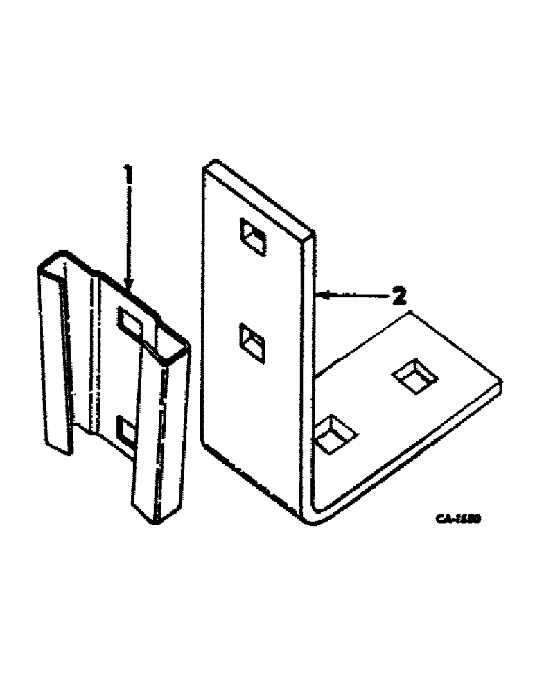 Схема запчастей Case IH 4100 - (N-16) - PARTS ACCESSORIES AND ATTACHMENTS, MOUNTING BRACKET FOR SLOW MOVING VEHICLE Accessories & Attachments