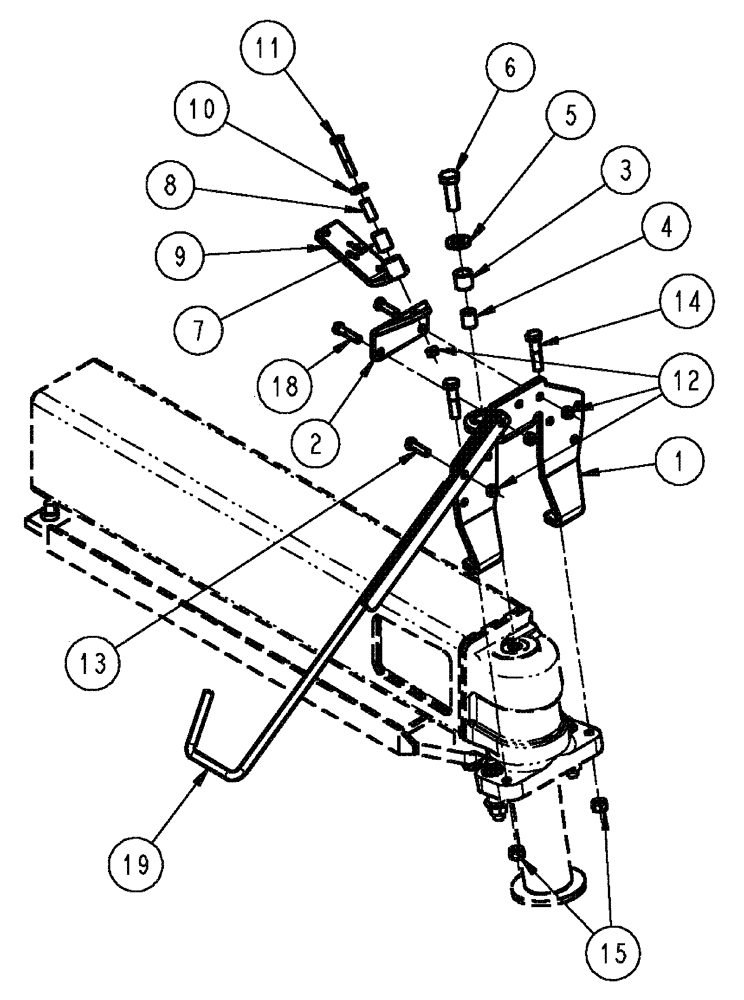 Схема запчастей Case IH 3210 - (04-016) - HOSE PIVOT GROUP, LR Suspension & Frame