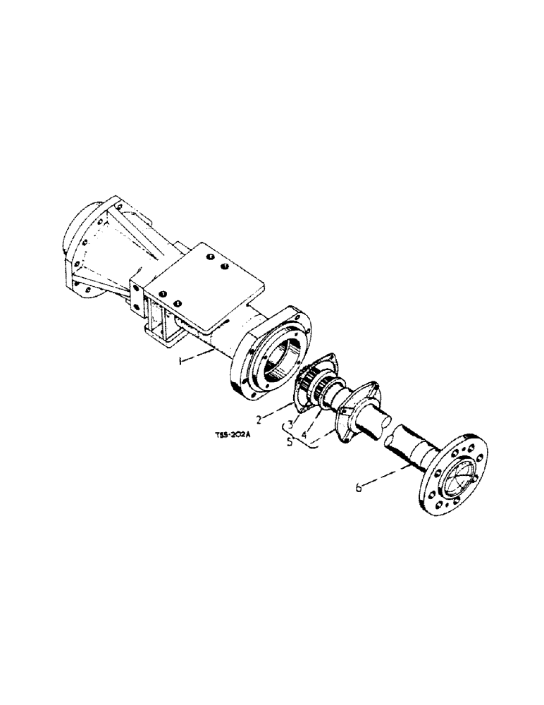 Схема запчастей Case IH 444 - (6-27) - REAR AXLE AND CARRIERS, HAND OPERATED DRUM BRAKE ATTACHMENT (06) - POWER TRAIN